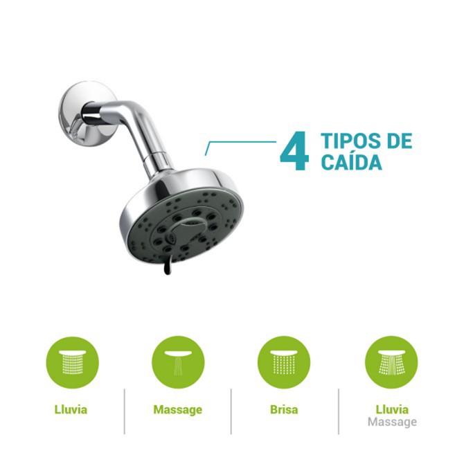 Monocomando para ducha barbados GR85M100 ITALGRIF